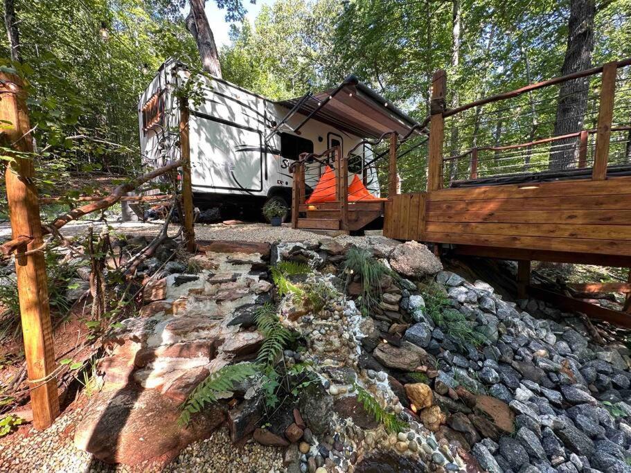 Secluded Rv With Private Hot Tub Lejlighed Rutherfordton Eksteriør billede